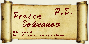 Perica Dokmanov vizit kartica